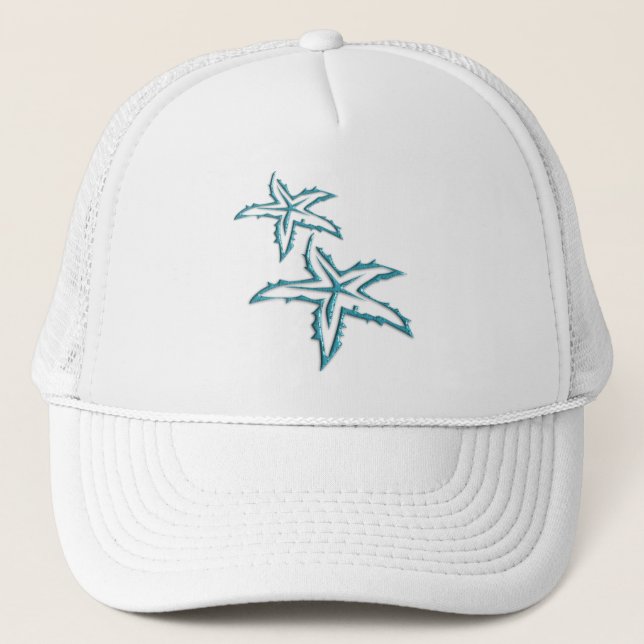 Gorra De Camionero Starfish verde azulado (Anverso)