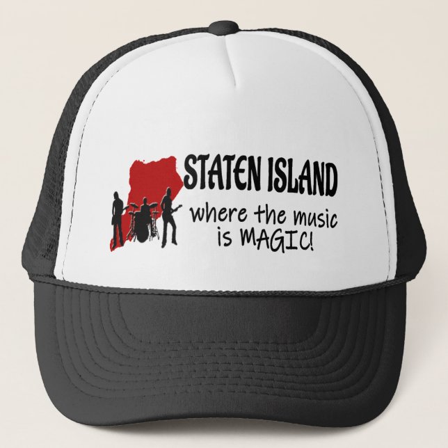 Gorra De Camionero Staten Island Music (Anverso)