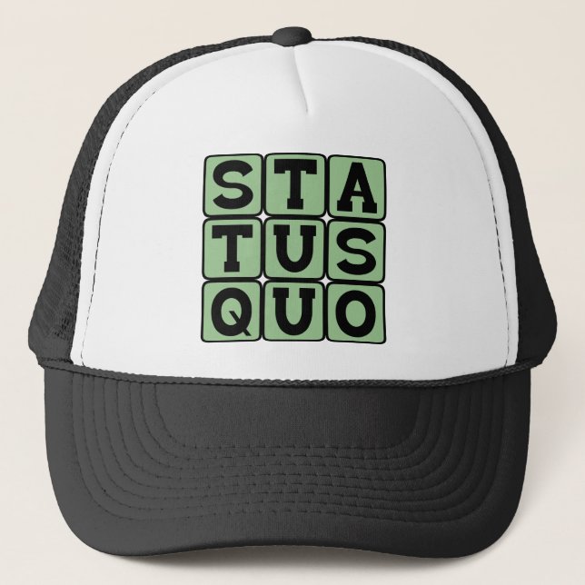 Gorra De Camionero Status Quo, igual que siempre (Anverso)