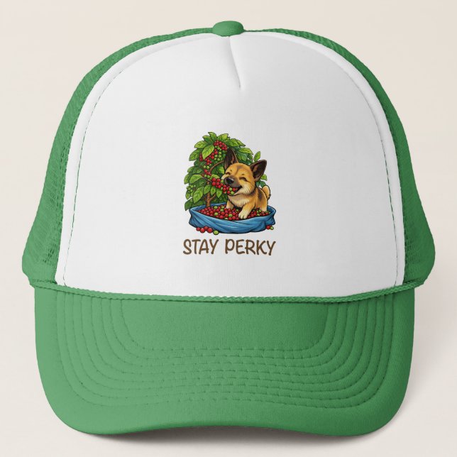 Gorra De Camionero Stay Perky Motivational Trucker Hat (Anverso)