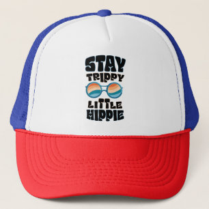 Gorra De Camionero Stay Trippy Little Hippie - Desi psicodélico retro