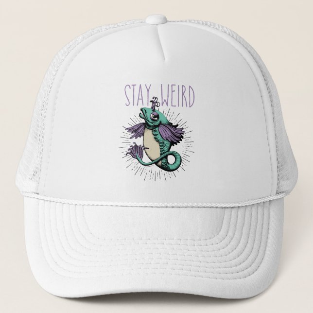 Gorra De Camionero Stay Weird (Anverso)