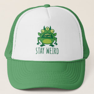 Gorra De Camionero Stay Weird Alien Monster