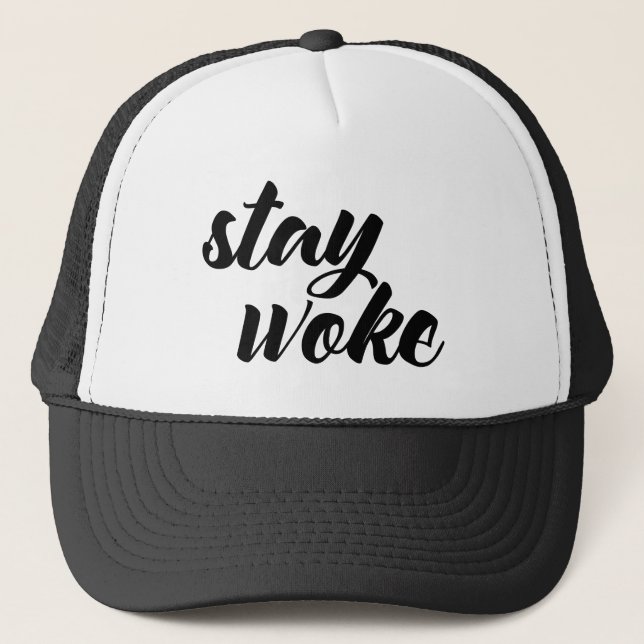Gorra De Camionero Stay Woke (Anverso)