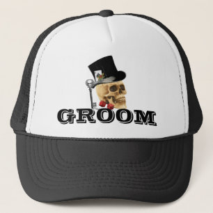 Gorra De Camionero Steampunk gothic gambling skull groom