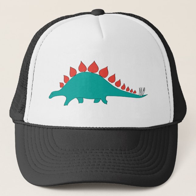 Gorra De Camionero Stegosaurus lindo del dinosaurio (Anverso)