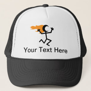 Gorra De Camionero Stickman, cabeza de inflamación