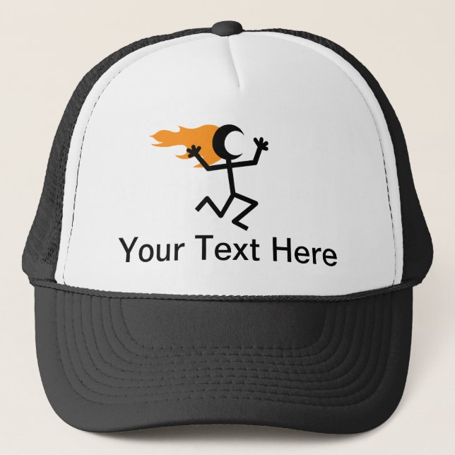 Gorra De Camionero Stickman, cabeza de inflamación (Anverso)