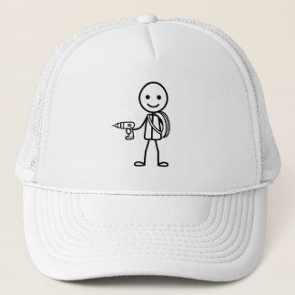 Gorra De Camionero Stickmen At Work - El Electricista