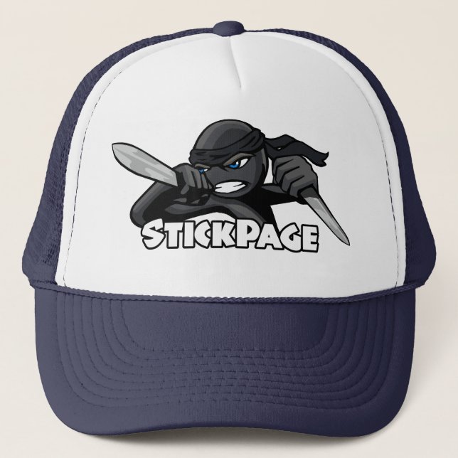 Gorra De Camionero StickPage - Ninja loco (Anverso)