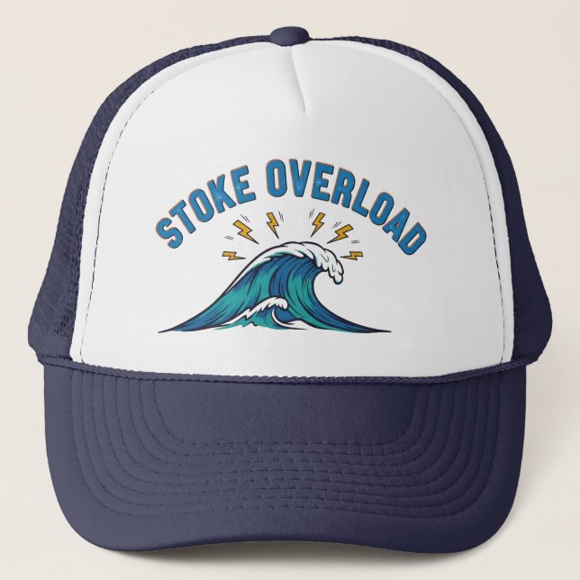 Gorra De Camionero Stoke Overload Wave (Anverso)