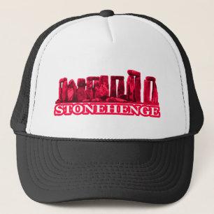 Gorra De Camionero Stonehenge Magenta Blanco El MUSEO Zazzle Regalos