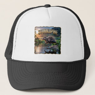 Gorra De Camionero Storkupine Fotográfico – Cigüeña Puercoespín Diver