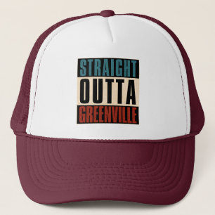 Gorra De Camionero Straight Outta Greenville Carolina del Norte NC