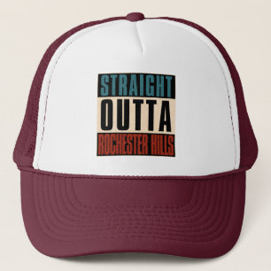 Gorra De Camionero Straight Outta Rochester Hills Michigan MI