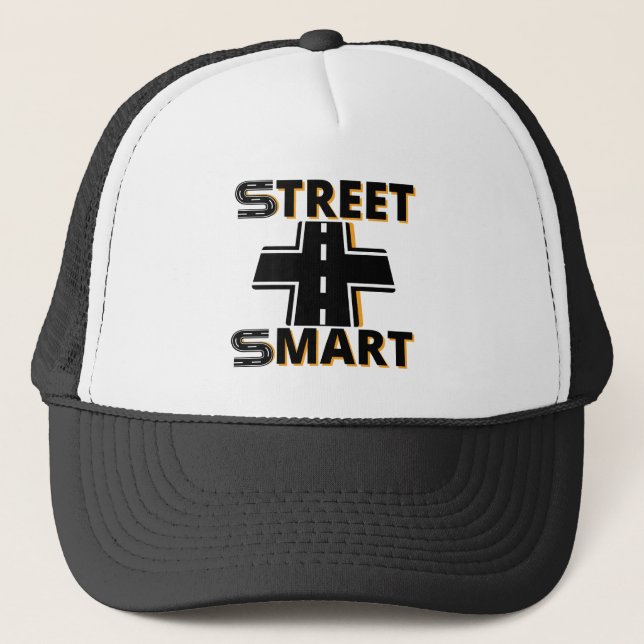 Gorra De Camionero Street Smart Muestra tu salvavidas urbano (Anverso)