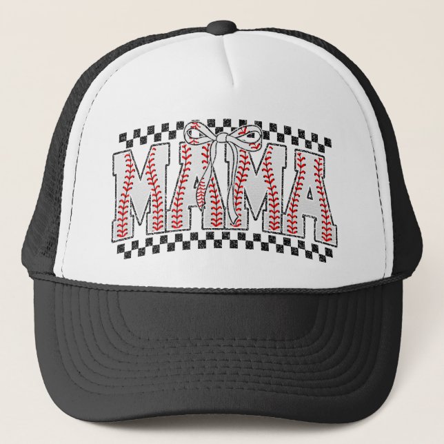 Gorra De Camionero Stylish Baseball Mom Vibes Trucker Hat (Anverso)