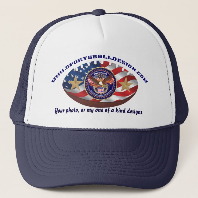 Gorra De Camionero Su foto, o mi de diseños buenos (Anverso)