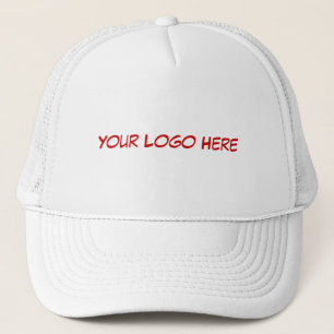 Gorra De Camionero Su logotipo en el casquillo blanco