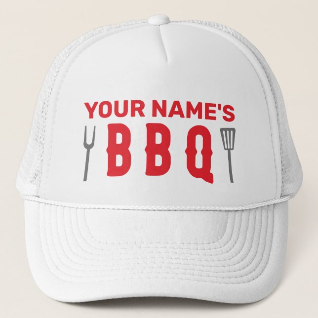 Gorra De Camionero Su nombre es bbq (Anverso)