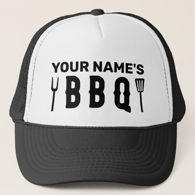 Gorra De Camionero Su nombre es bbq (Anverso)