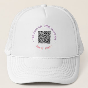 Gorra De Camionero Su plantilla de Personalizado de código QR Trucker