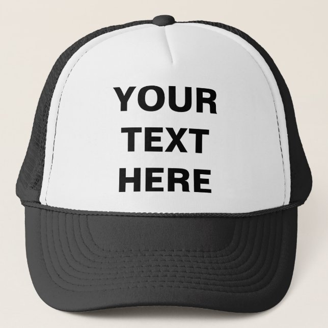 GORRA DE CAMIONERO SU TEXTO AQUÍ (Anverso)