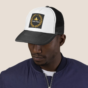 Gorra De Camionero Su tipo de título de texto Cree su propio logotipo