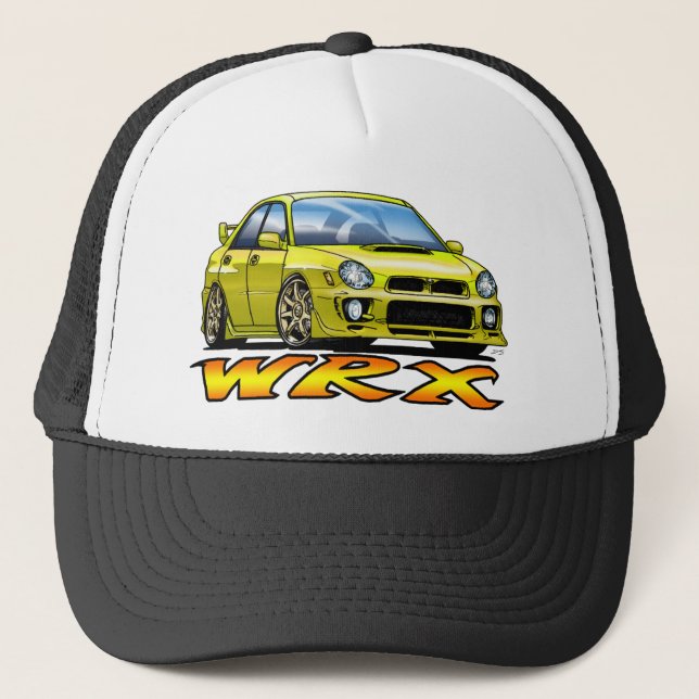 Gorra De Camionero Subaru WRX_yellow (Anverso)
