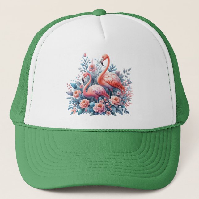 Gorra De Camionero Sublimación de flamencos-95151 (Anverso)