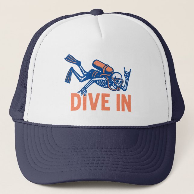 Gorra De Camionero Submarinismo en Scuba (Anverso)