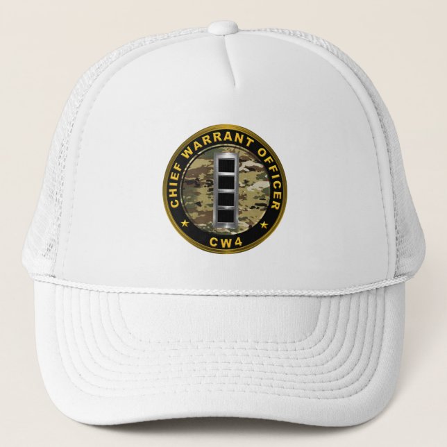 Gorra De Camionero Suboficial Jefe Cuatro-CW4 (Anverso)