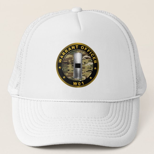 Gorra De Camionero Suboficial Mayor Uno W01 (Anverso)