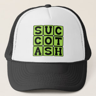 Gorra De Camionero Succotash, maíz insufrible y plato de frijoles de 