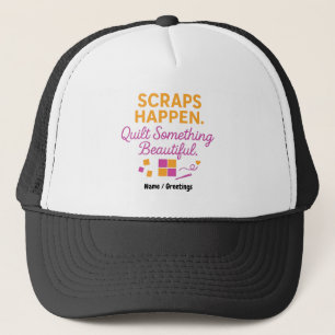 Gorra De Camionero Sucede con los retazos. Algo Hermoso y Divertido