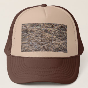Gorra De Camionero Sucursales de hielo con nieve en invierno