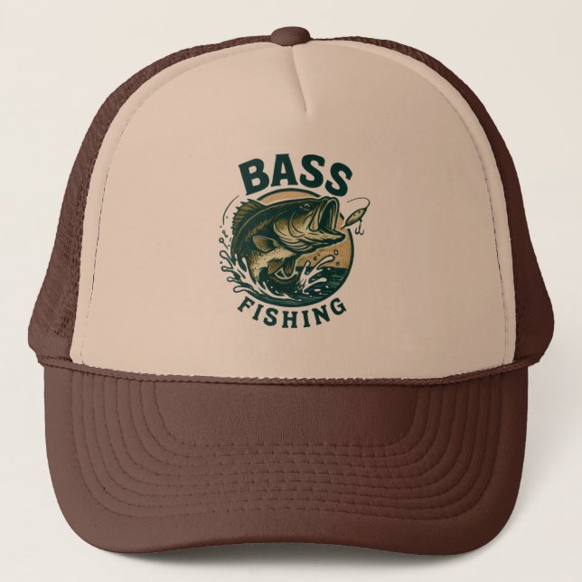 Gorra De Camionero Sudadera con capucha para pesca de lubina (Anverso)