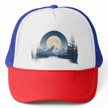 Sudadera paisaje montañoso de luna llena