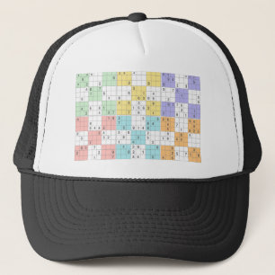 Gorra De Camionero sudoku pastel