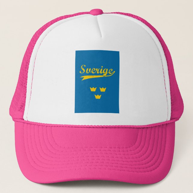 Gorra De Camionero Suecia, Sverige, 3 coronas (Anverso)