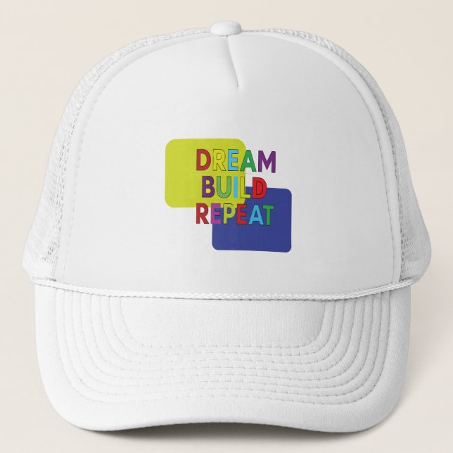 Gorra De Camionero Sueña Construye Repite (Anverso)