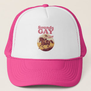 Gorra De Camionero Suena gay, estoy en progreso del Orgullo Occidenta