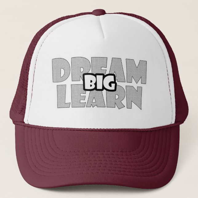 GORRA DE CAMIONERO SUEÑA GRANDE APRENDE GRANDE (Anverso)