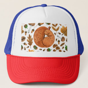 Gorra De Camionero Sueños de otoño: El paraíso de las ardillas acuáti
