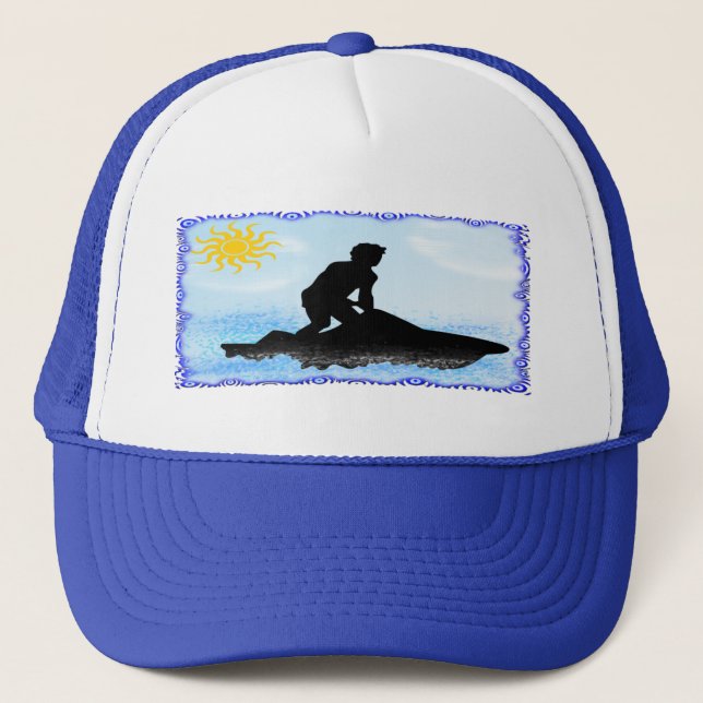 Gorra De Camionero Sueños del esquí del jet (Anverso)
