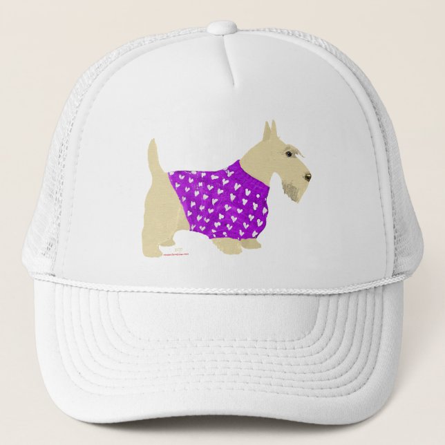 Gorra De Camionero Suéter de Terrier Escocés Trigo (Anverso)