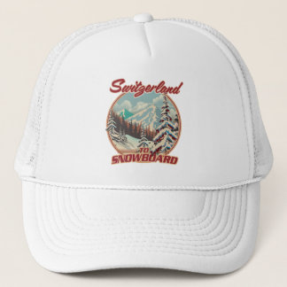 Gorra De Camionero Suiza a Snowboard
