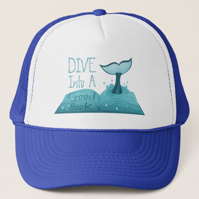 Gorra De Camionero Sumergirse en un buen libro (Anverso)