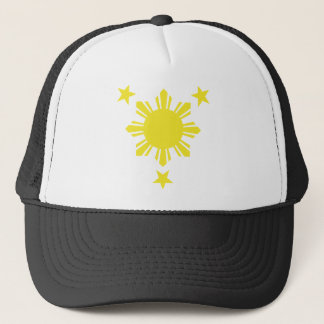 Gorra De Camionero Sun básico filipino y estrellas - amarillo