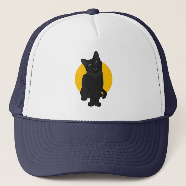 Gorra De Camionero Sun cat T-Shirt (Anverso)